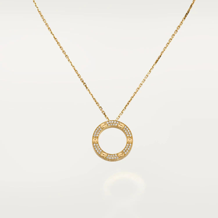 [GALE]LOVE NECKLACE ADJUSTABLE ROSE GOLD