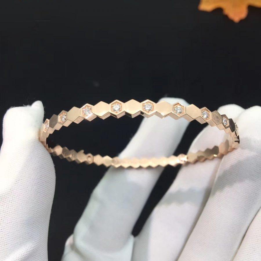 [GALE]BEE LOVE PINK GOLD DIAMOND BRACELET