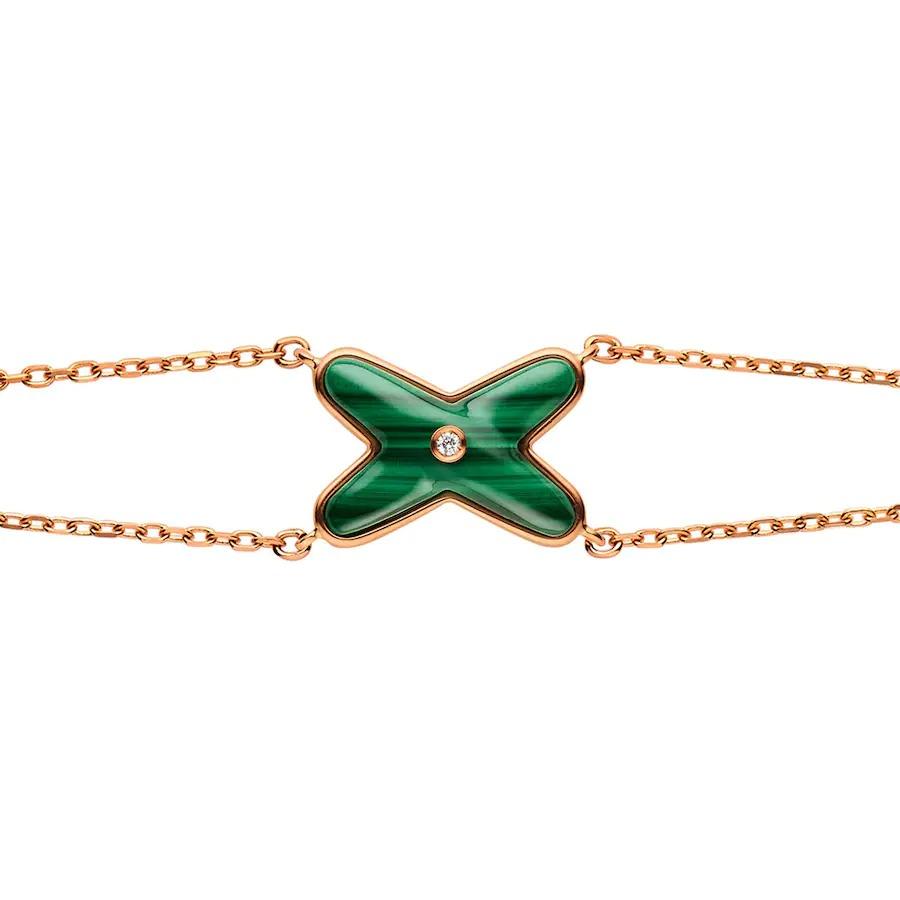 [GALE]JEUX BRACELET MALACHITE PINK GOLD 1 DIAMOND