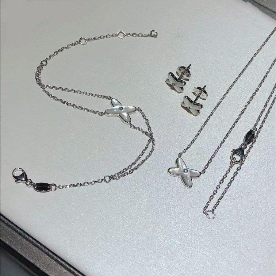 [GALE]JEUX BRACELET WHITE MOP SILVER 1 DIAMOND