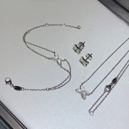 [GALE]JEUX BRACELET WHITE MOP SILVER 1 DIAMOND