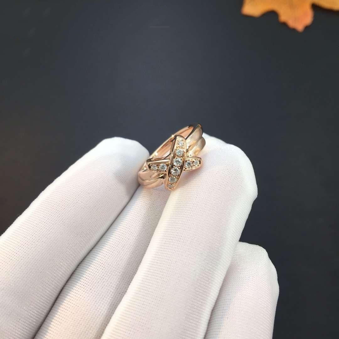 [GALE]JEUX DE PINK GOLD DIAMOND RING