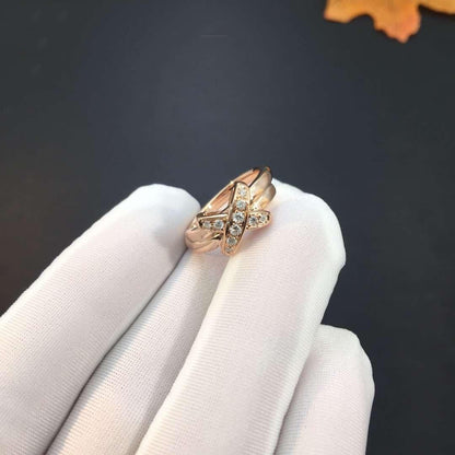 [GALE]JEUX DE PINK GOLD DIAMOND RING