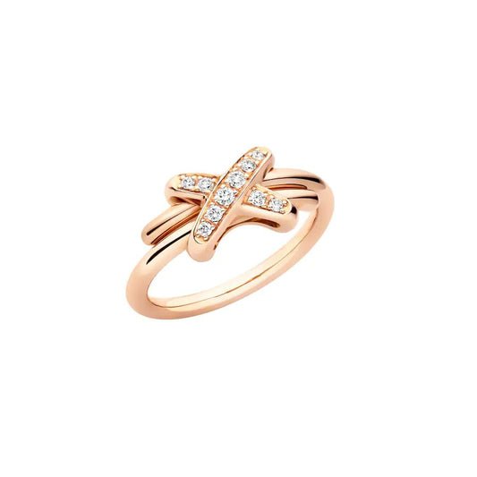 [GALE]JEUX DE PINK GOLD DIAMOND RING