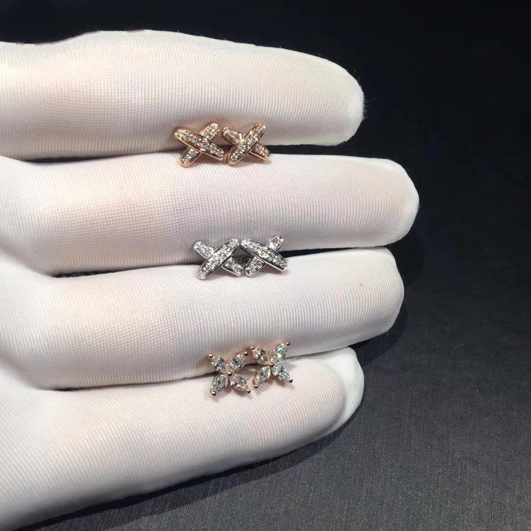 [GALE]JEUX DE DIAMOND EARRINGS