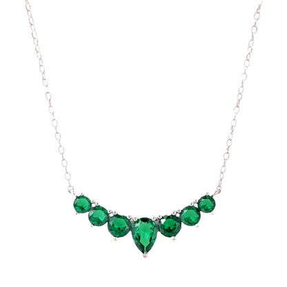 [GALE]Dainty Colorful Heart Necklace