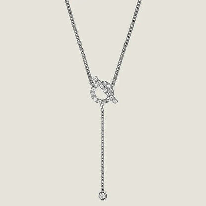 [GALE]FINESSE SILVER DIAMOND NECKLACE