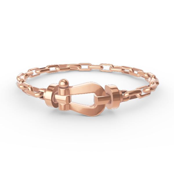 [GALE]FORCE LARGE HORSESHOE CLASP  METAL BRACELET