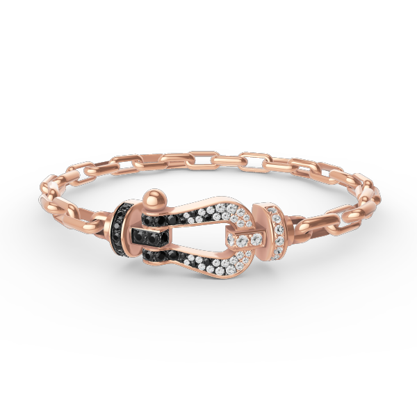 [GALE]FORCE LARGE HORSESHOE CLASP  METAL BRACELET
