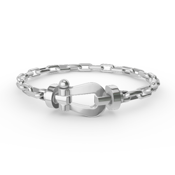 [GALE]FORCE LARGE HORSESHOE CLASP  METAL BRACELET