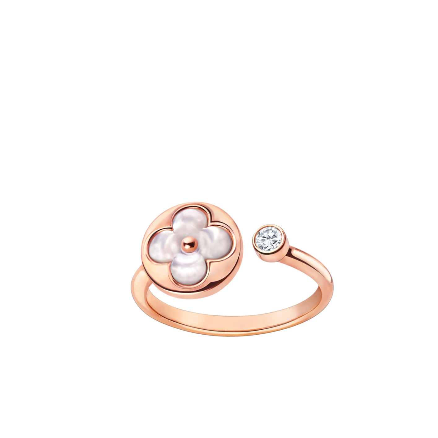 [GALE]SUN 1 DIAMOND PINK MOP RING