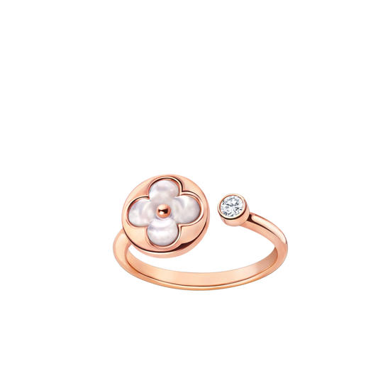 [GALE]SUN 1 DIAMOND PINK MOP RING