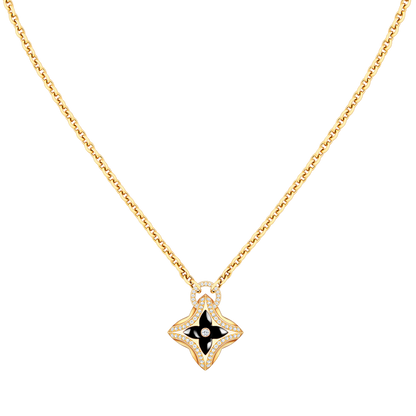 [GALE]STAR PEDANT PINK GOLD DIAMOND NECKLACE