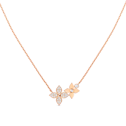 [GALE]STAR BLOSSOM NECKLACE PINK GOLD DIAMONDS