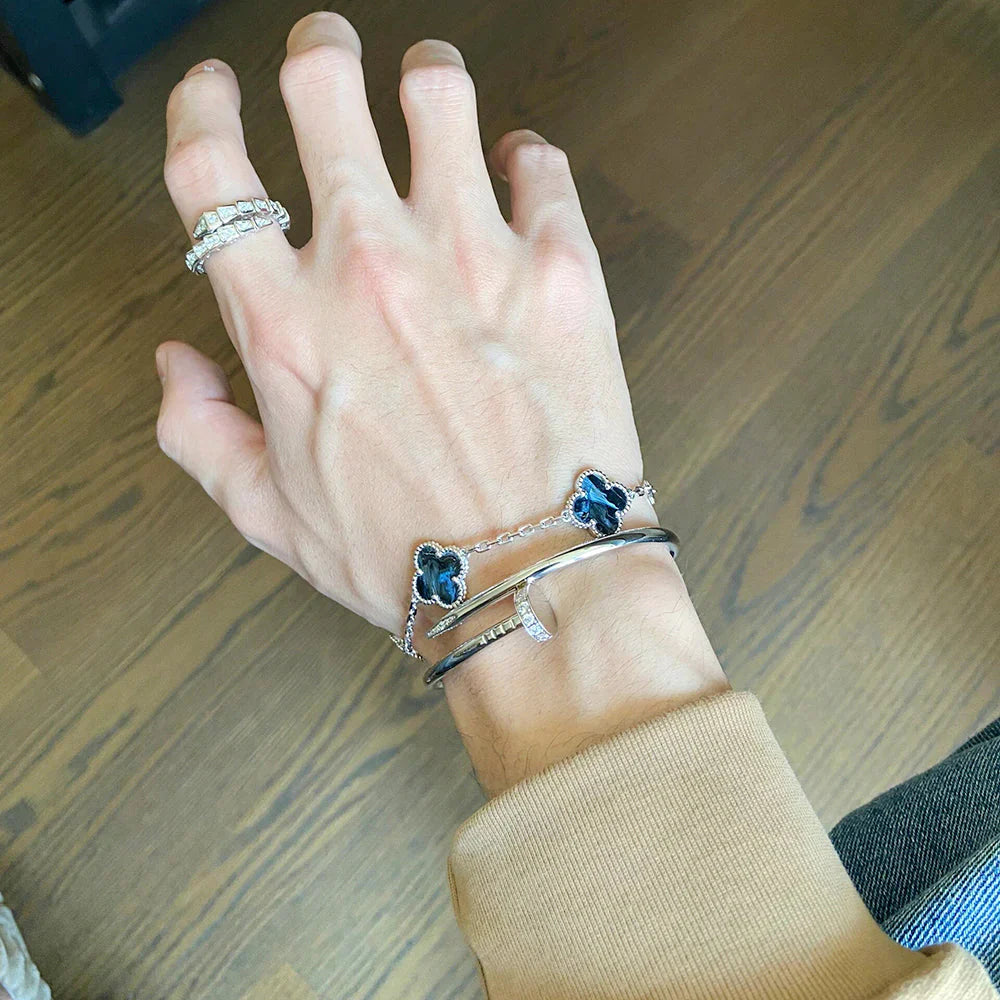 [GALE]CLOVER 5 MOTIF PIETERSITE BRACELET COLLECTION