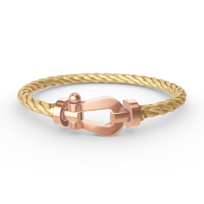 [GALE]FORCE LARGE HORSESHOE NO DIAMOND BRACELET ROSE GOLD