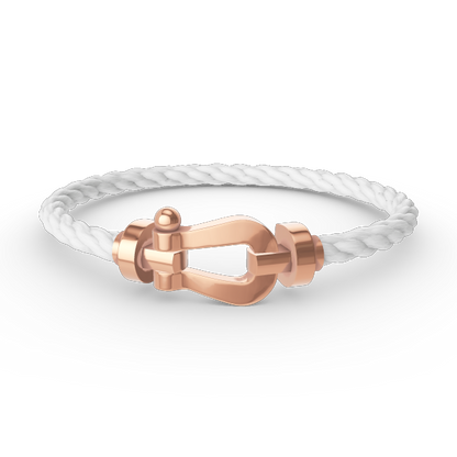 [GALE]FORCE LARGE HORSESHOE NO DIAMOND BRACELET ROSE GOLD