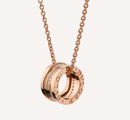 [GALE]ZERO 1 PINK GOLD DIAMOND NECKLACE