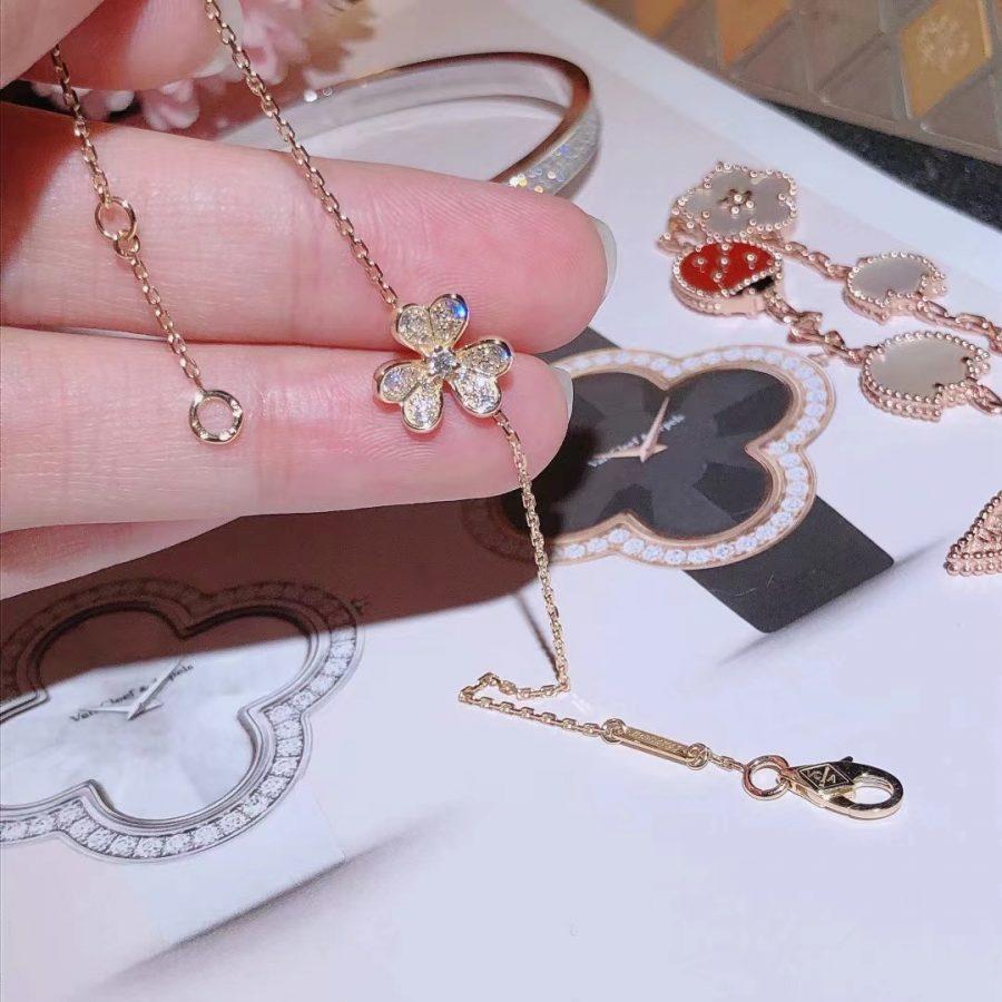 [GALE]FRIVOLE GOLD FLOWER DIAMOND BRACELET