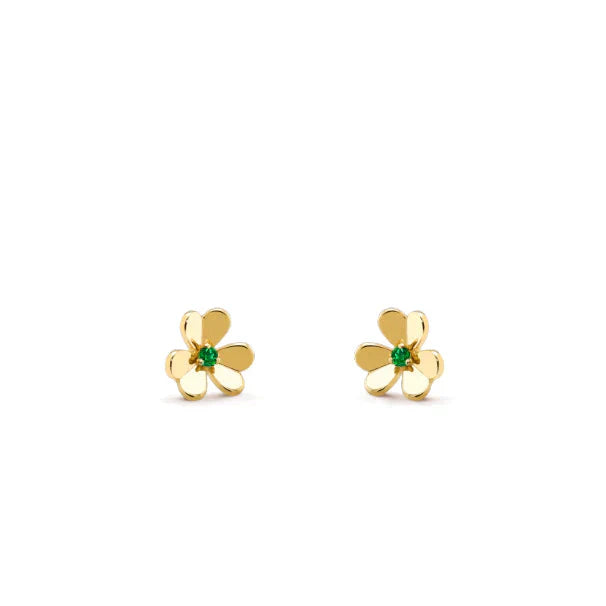 [GALE]FRIVOLE  FLOWER MALACHITE EARRINGS