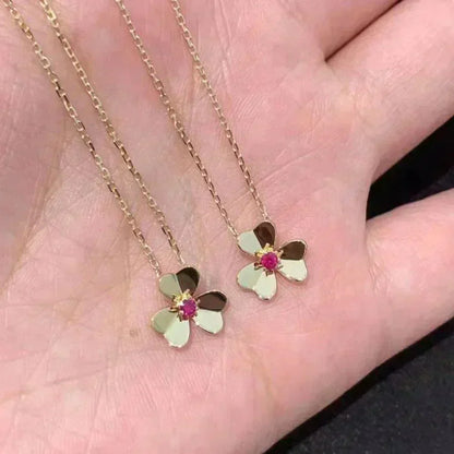 [GALE]FRIVOLE GOLD FLOWER NECKLACE