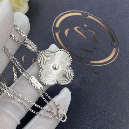 [GALE]CLOVER 25MM SILVER BIG CLOVER NECKLACE