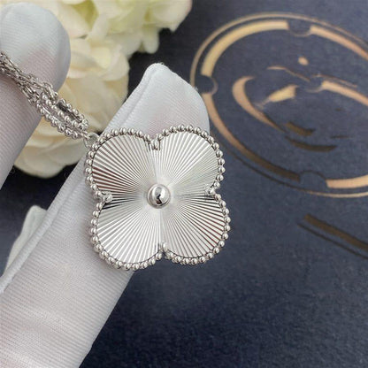 [GALE]CLOVER 25MM SILVER BIG CLOVER NECKLACE