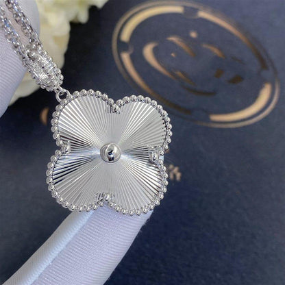[GALE]CLOVER 25MM SILVER BIG CLOVER NECKLACE