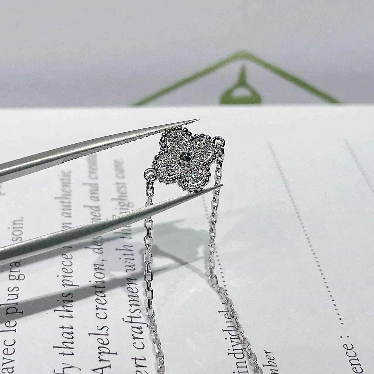 [GALE]CLOVER  SINGLE FLOWER BRACELET SILVER