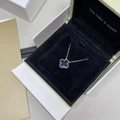 [GALE]CLOVER 15MM PIETERSITE NECKLACE SILVER