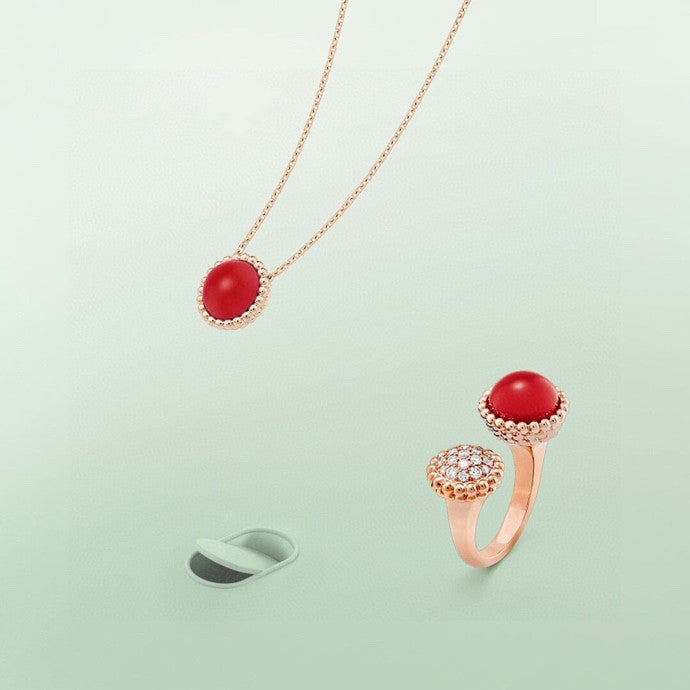 [GALE]PERLEE COULEURS DIAMOND ROSE GOLD BETWEEN THE FINGER RING