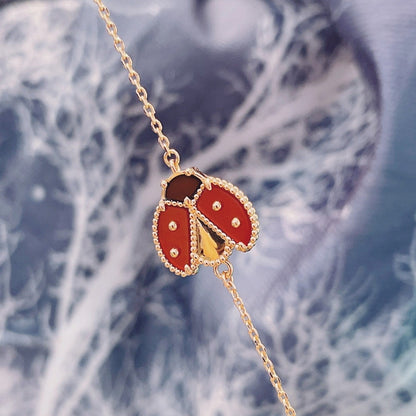 [GALE]LUCKY SPRING 1 MOTIF PINK GOLD BRACELET