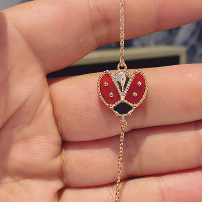 [GALE]LUCKY SPRING 1 MOTIF PINK GOLD BRACELET