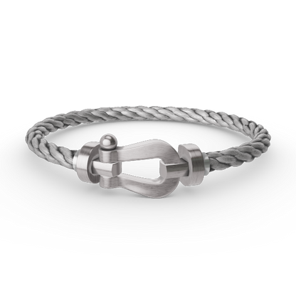 [GALE]FORCE LARGE HORSESHOE NO DIAMOND BRACELET SILVER