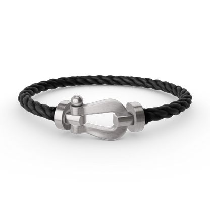 [GALE]FORCE LARGE HORSESHOE NO DIAMOND BRACELET SILVER
